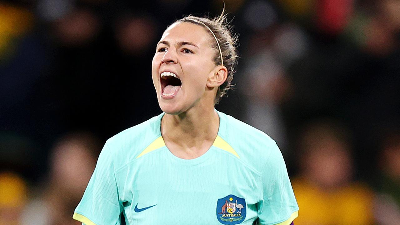 Steph Catley wore the captain’s armband with Sam Kerr absent – and she has hardly had a better performance for Australia.