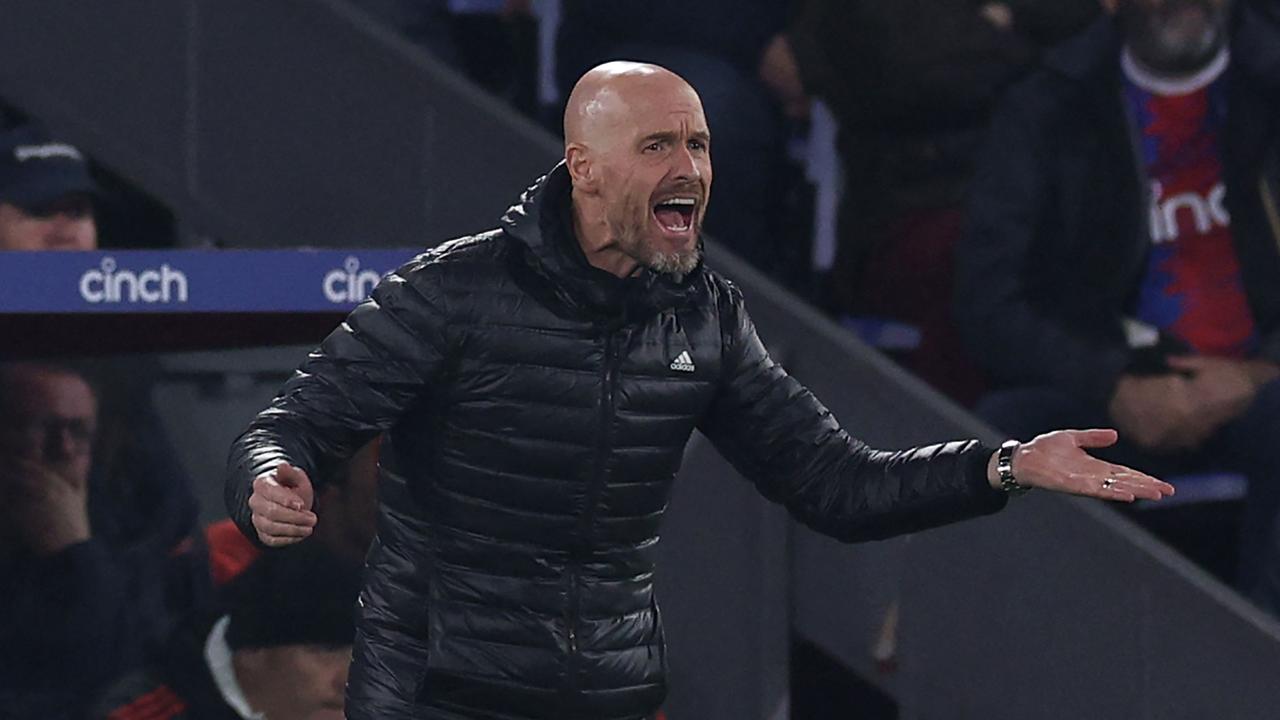 Manchester United's Dutch manager Erik ten Hag was furious at his team’s dismal performance.