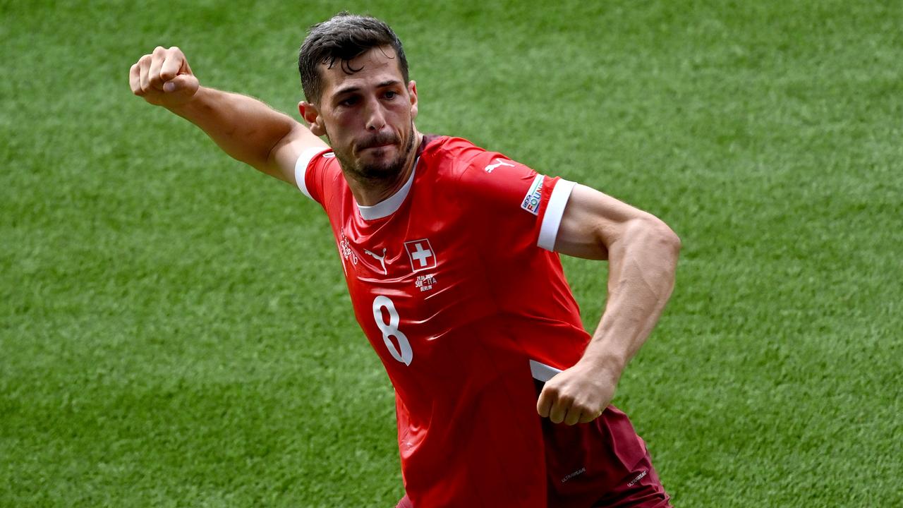 Remo Freuler scored the opener for Switzerland. (Photo by Dan Mullan/Getty Images)